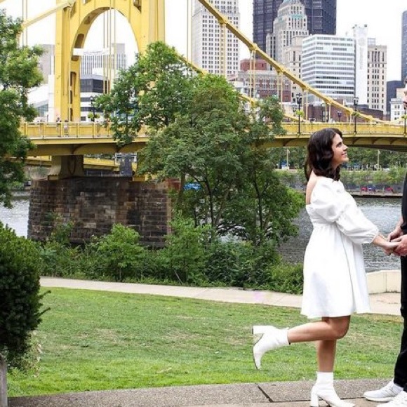 EXLURA Womens Square Neck Dress Long Puff Sleeve A-Line Casual Short Mini Dress - Picture 5 of 5